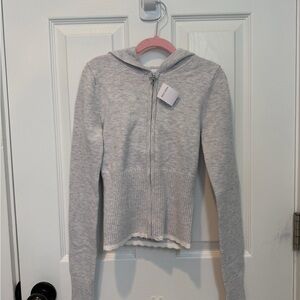 Gilly Hicks Light Gray Zipup